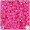BeadTin Pink Glow 6mm Faceted Round Plastic Craft Beads (600pcs)